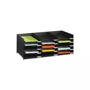 Paperflow EO532.01 Sorting Station with 15 Compartments, Black