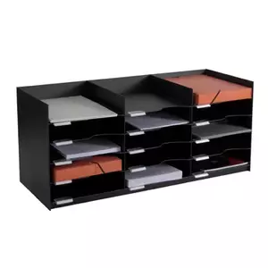 Paperflow 542.01 desk tray organizer Polystyrene Black A4