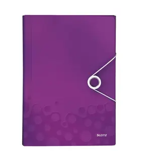 Folder Leitz WOW Polypropylene (PP) Purple A4
