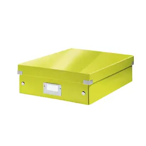 File storage box LEITZ 60580064, polypropylene (PP), green, 280×370×100 mm