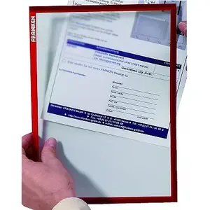 Magnetic frame A4 Franken ITSA4M 01, red, matte finish, 0.32 mm material