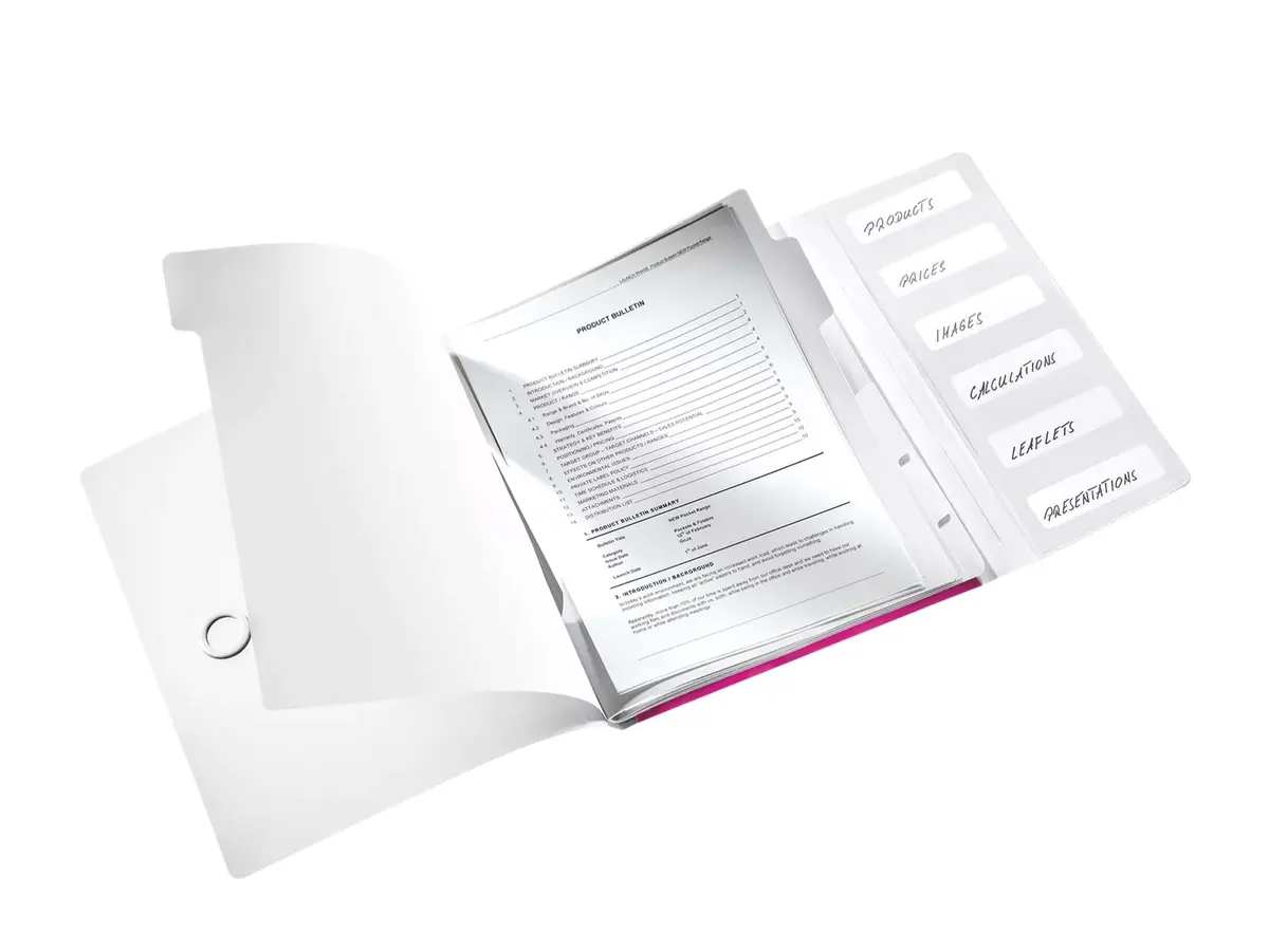 Folder Leitz WOW Polypropylene (PP) Metallic Pink Photo 3