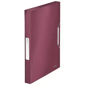 Box file LEITZ 39560028, polypropylene (PP), red, holds up to 250 sheets, 250×37×330 mm
