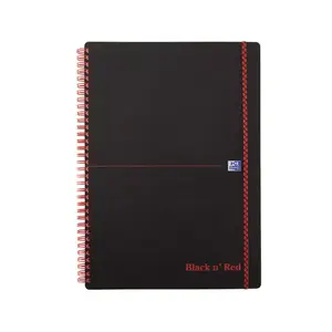 Письменная тетрадь Oxford 400047653 A4 чёрная, матовая обложка, бумага 90 г/м²