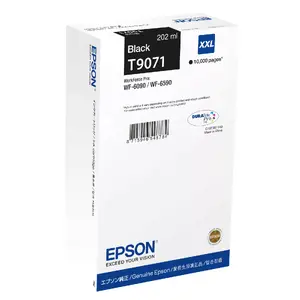 Картридж Epson WF-6xxx Black XXL — пигментный черный, 202 мл, ресурс ~10000 страниц