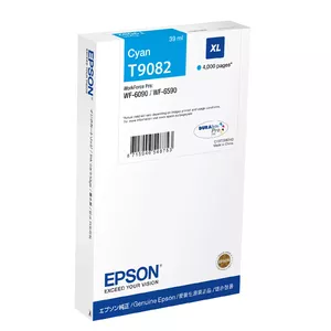Картридж Epson C13T908240 XL Cyan — оригинальный, 39 мл, ресурс 4000 стр.