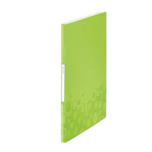 Presentation display book LEITZ WOW A4, polypropylene, metallic green, 31 x 23.1 x 1.3 cm