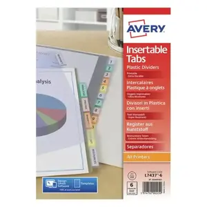 Divider Polypropylene (PP) Avery 05614501