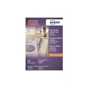Divider set AVERY 05612501 — A4 8-tab transparent dividers