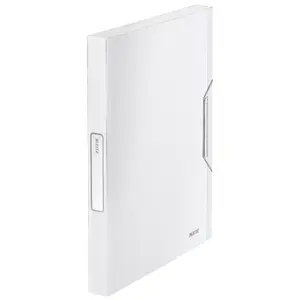 Box file LEITZ 39560004 for 250 sheets, white polypropylene, 250×37×330 mm