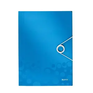 Folder Leitz WOW Polypropylene (PP) Blue Metallic A4