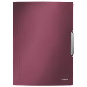 3-Flap Folder Leitz Style Red A4