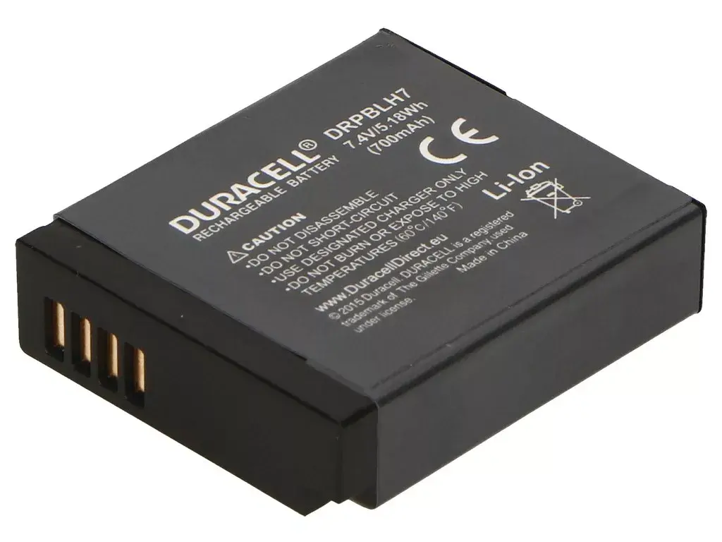 Kameru akumulators Duracell DMW-BLH7E aizvietojums Photo 3