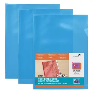 Folder Oxford 100206720 Polyvinyl chloride (PVC) Blue A4