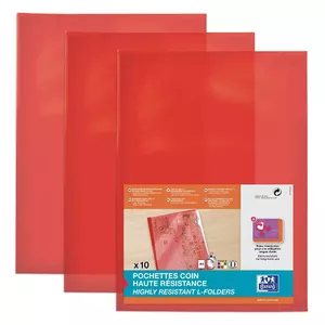 Folder Oxford 100206723 Polyvinyl chloride (PVC) Red A4