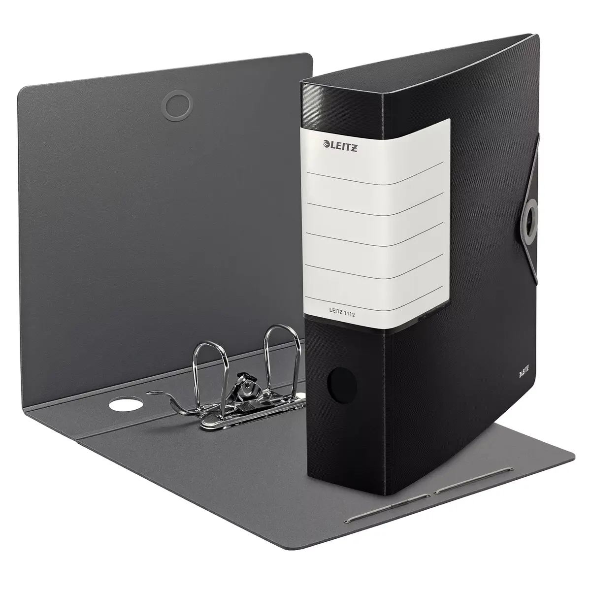 Ring binder Leitz Qualitäts-Ordner A4 Melns Photo 2