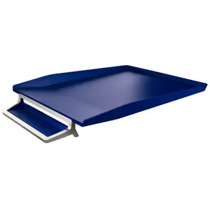 Desk tray / organizer LEITZ 52560069, A4 format, ABS and metal construction, Blue, 245×367×48 mm