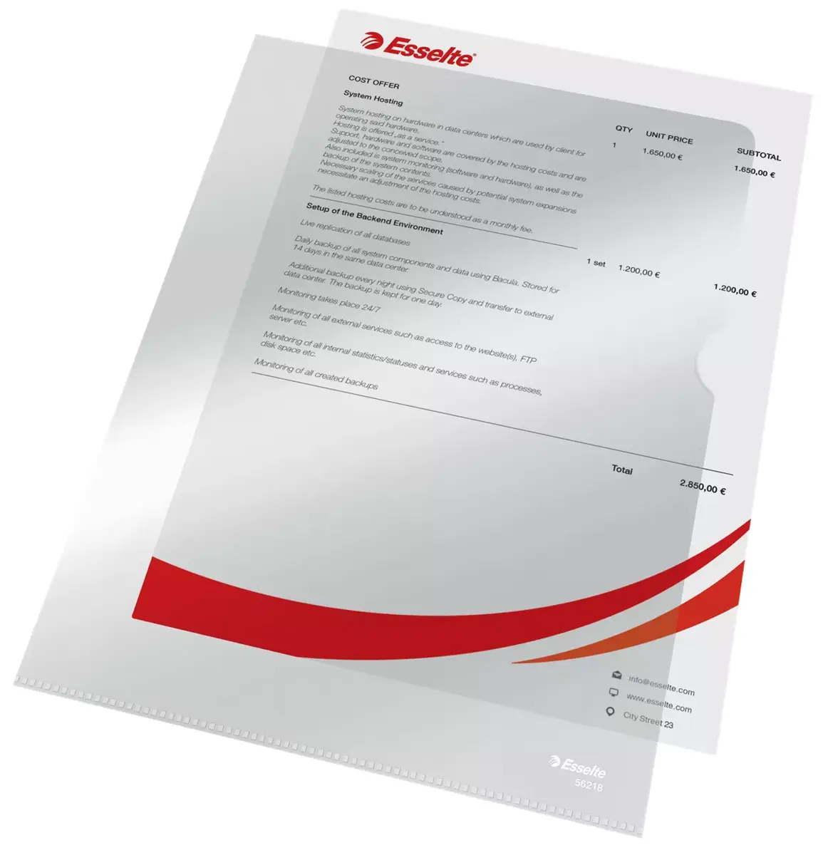 Sheet Protector Esselte 56218 Photo 5