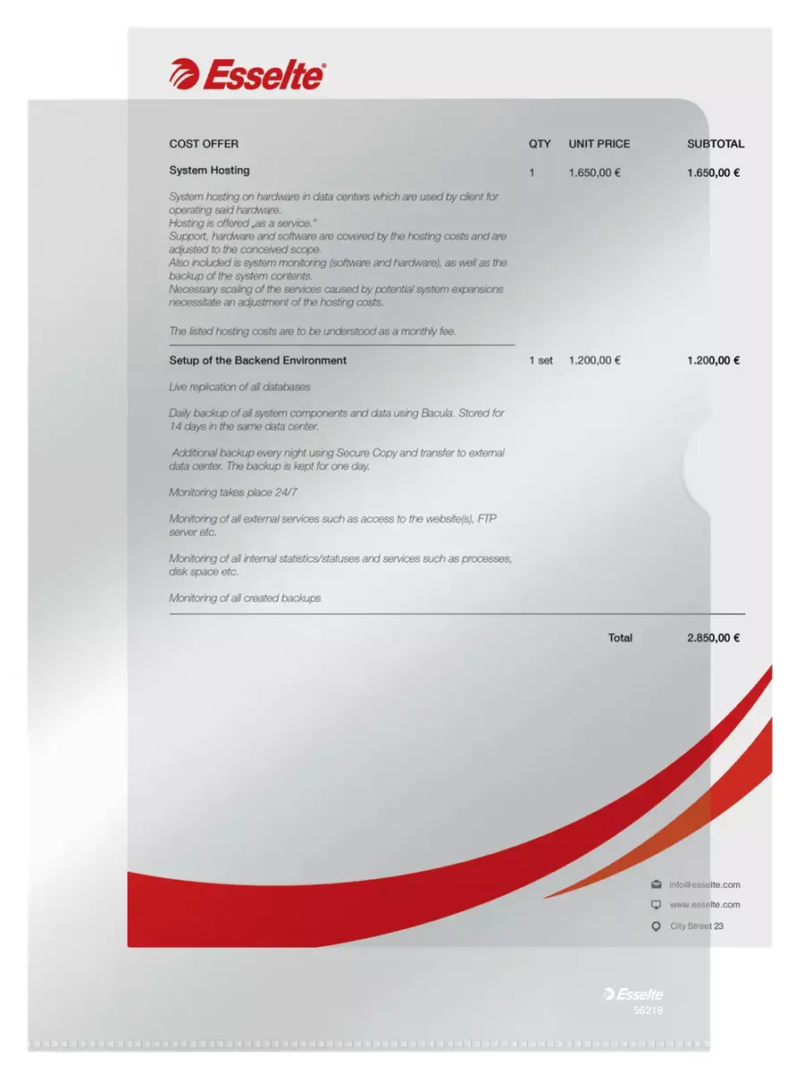 Sheet Protector Esselte 56218 Photo 7