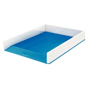 Folder Leitz WOW Polystyrene Blue Metallic A4