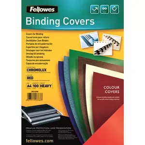 Папки Fellowes Chromolux Gloss Красные A4