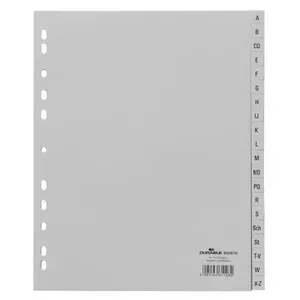 Durable 652010 tab index Alphabetic tab index Grey