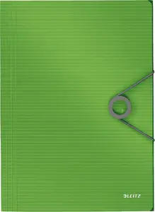 Ring Binder LEITZ 4563-10-50 A4 polypropylene green, capacity 150 sheets