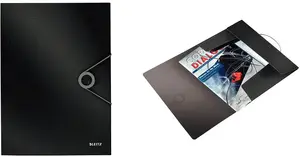 Document folder LEITZ 4563-10-95 A4 polypropylene up to 150 sheets black