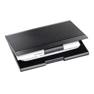 Business Card Holder Sigel VZ134 Metal Black