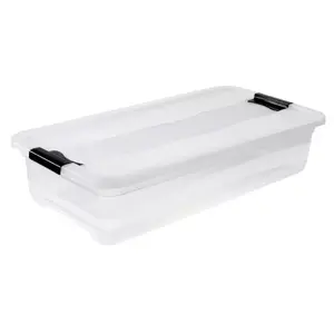 Storage box keeeper 1042600100000 Rectangular Polypropylene Transparent