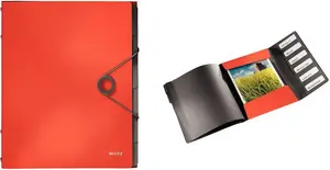 Ring Binder LEITZ Folder 4569 Red polypropylene A4 for up to 200 sheets