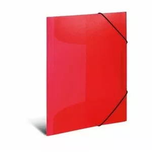 Folder Polypropylene (PP) HERMA 19504 Red Translucent A4