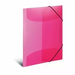 Folder Polypropylene (PP) Pink Translucent A4 HERMA 19505