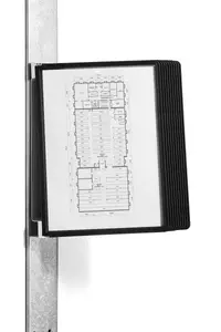 Document display carousel Durable VARIO Wall Portrait A4 for wall mounting, portrait A4 format