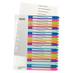Numeric tab index Esselte 1245-00-00