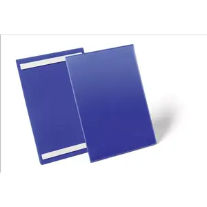 Identity badge holder Durable 179707, blue, pack of 50