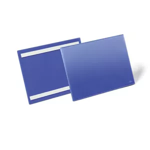 Держатель бейджа Durable 179807, синий, пластик, упаковка 50 шт.