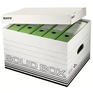 File storage box Leitz Solid Black White