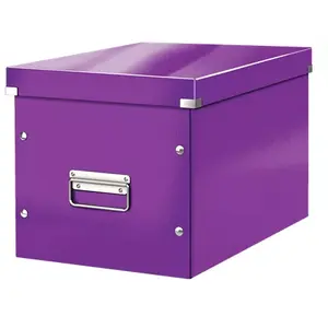 Storage box Leitz Click & Store WOW Rectangular Purple