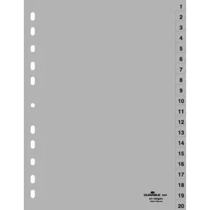 Durable 6522-10 Numeric tab index Polypropylene (PP) Grey