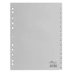 Durable 652410 tab index Numeric tab index Polypropylene (PP) Grey