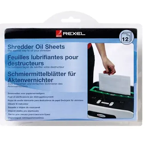 Shredder Oil Sheets Rexel 2101949 Photo 2