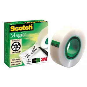 Лента клейкая 3M Scotch 8101933, прозрачная, 19 мм × 33 м