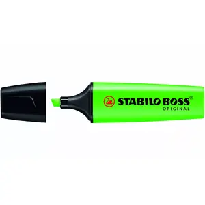 Marķieris STABILO BOSS Original 10 gab. Zaļš 70/33 Stabilo