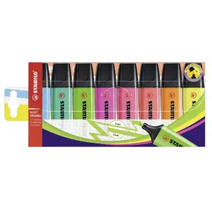 Highlighter set Stabilo BOSS ORIGINAL 8 pcs, chisel tip, multi-colour