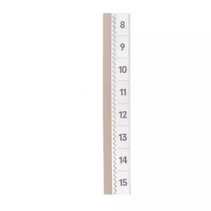 Durable Tabfix Numeric Tab 200 mm 2 Lines Transparent