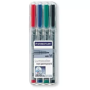 Marķieris Staedtler 315 WP4 Melns Zils Zaļš Sarkans