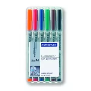 Marķieris Staedtler 315 WP6 Melns Zils Brūns Zaļš Oranžs Sarkans