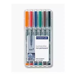 Marķieris Staedtler 316 WP6 Melns Zils Brūns Zaļš Oranžs Sarkans