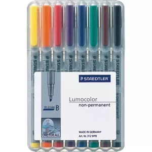 Staedtler 312 WP8 marķieris 1 pcs Melns, Zils, Zaļš, Sarkans
